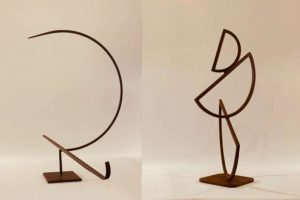 Esculturas de hierro abstractas