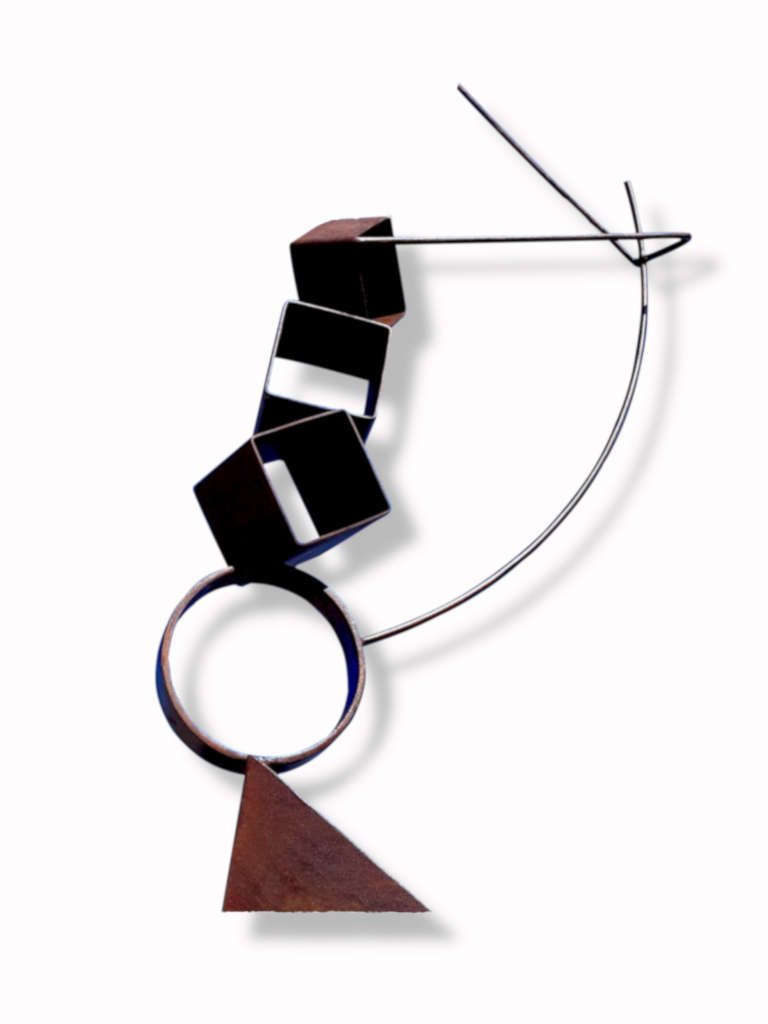 escultura-acero-corten-tenerife-acrobata